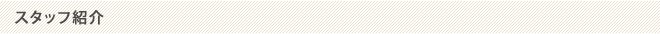 スタッフ紹介